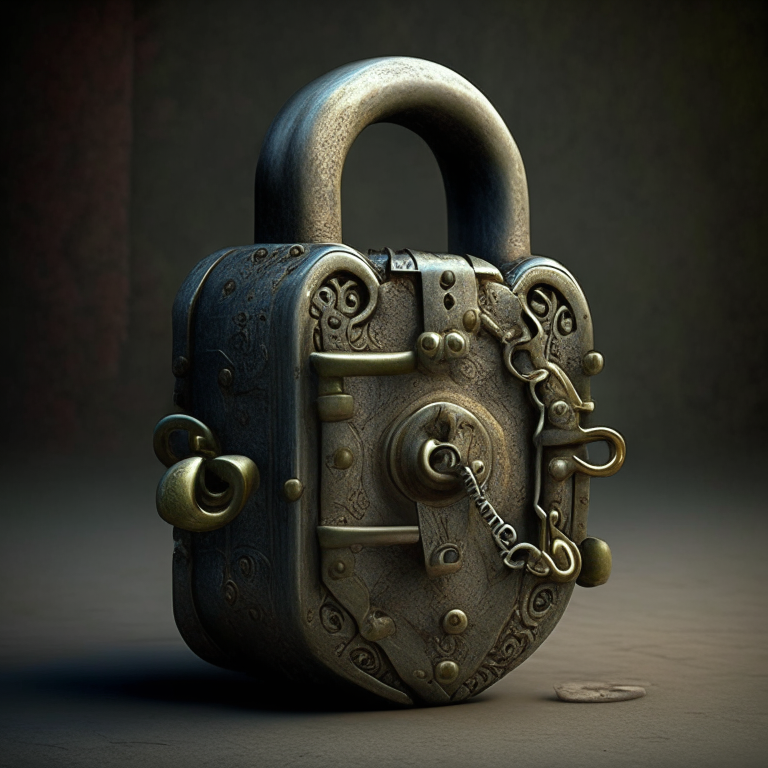 an object made with an old lock