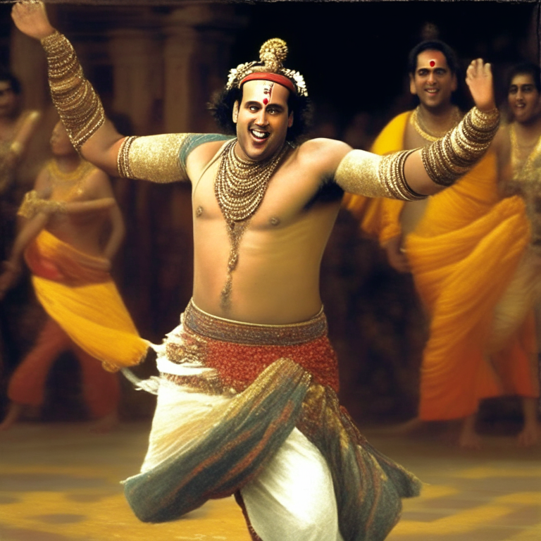 Govinda dancing
