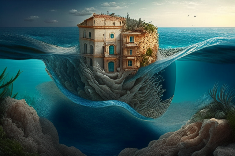 un'immagine nitida e dettagliata del fondo del mare mediterraneo