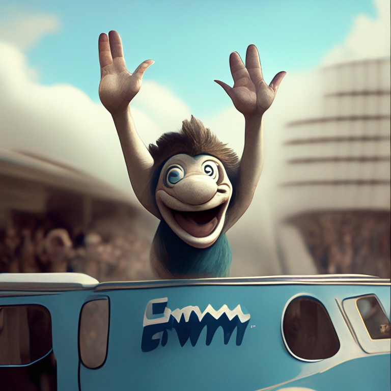 Emiway Bantai waving to his fans