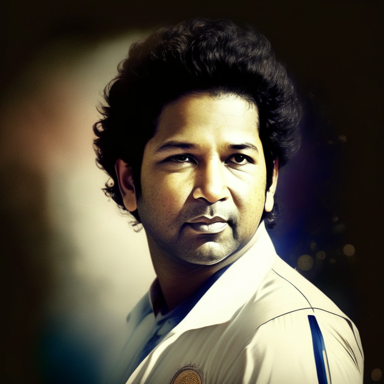 a real image of Sachin Tendulkar