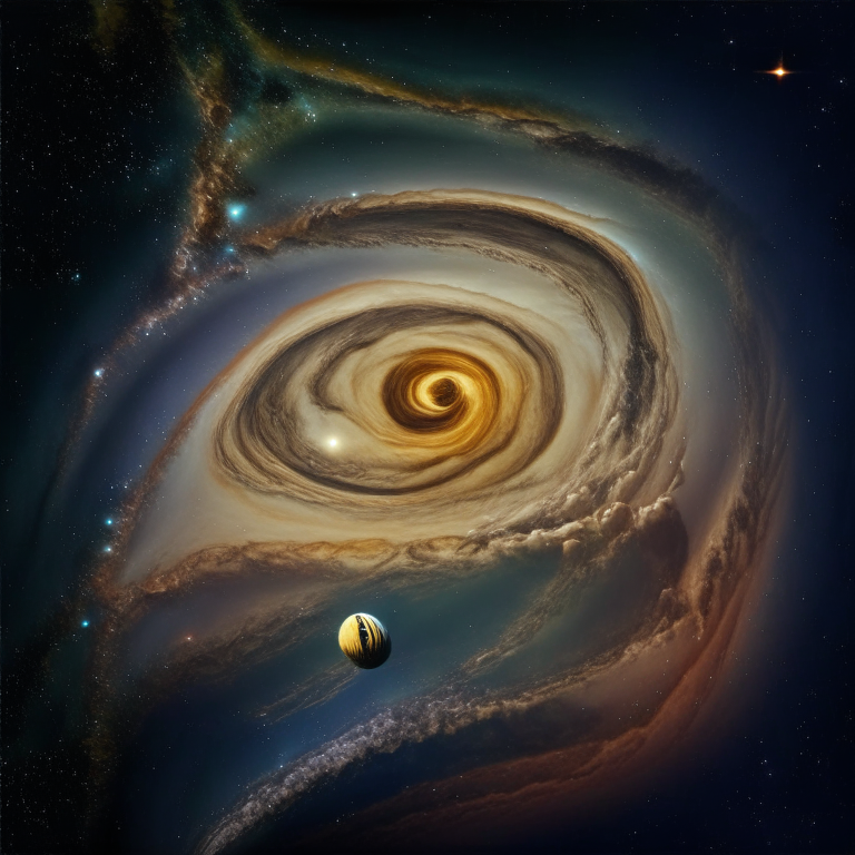 the Milky Way galaxy as seen from Jupiter