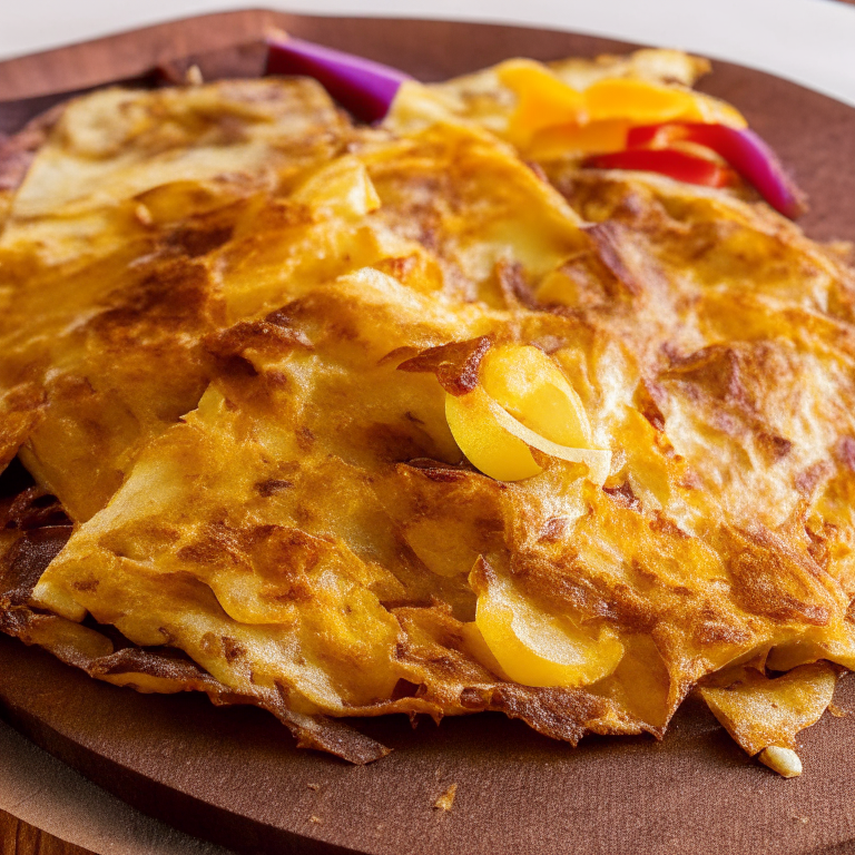 a delicious and hearty Spanish Beef and Potato Tortilla with Onion and Paprika, featuring tender chunks of beef, sliced potatoes, and caramelized onions in a fluffy and flavorful egg mixture