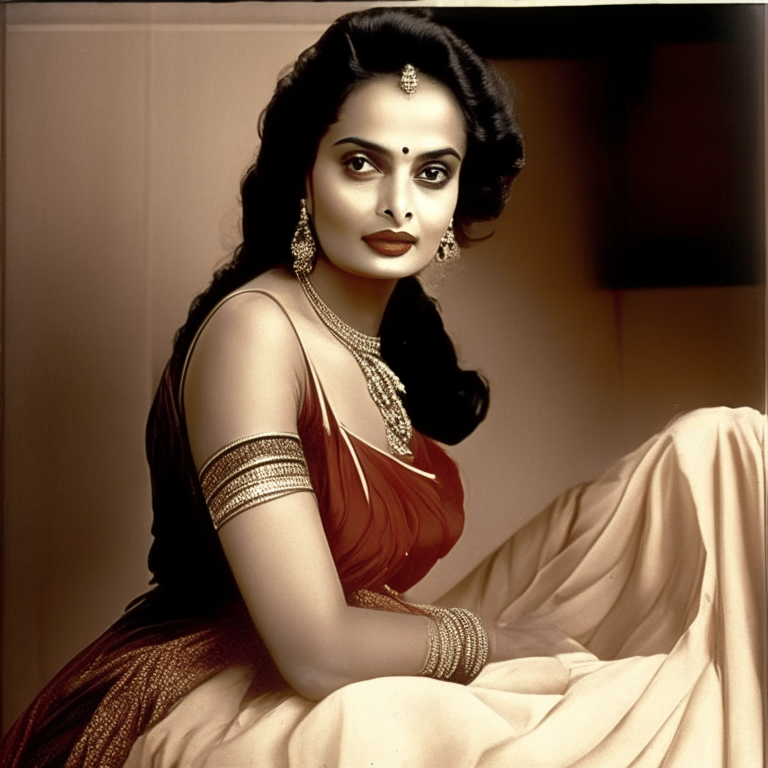 Rekha in a normal pose