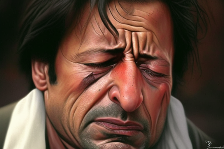 Imran Khan crying