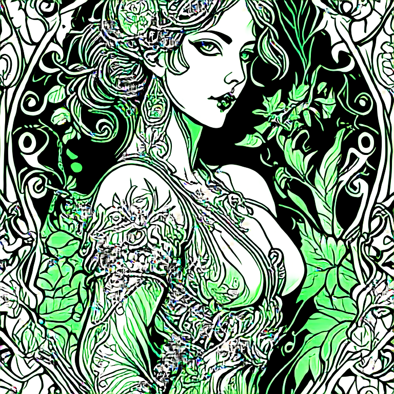 As you wish... art nouveau ink illustration, delicate details, pexels contest winner, uhd 8k cryengine, sage. make her translucent