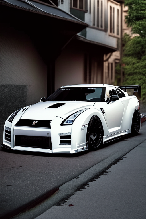 White Nissan GTR R35
