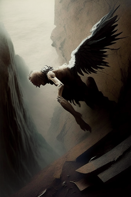 Fallen Angel - Falling Down Cliff. All the angels in heaven are falling down the cliff.