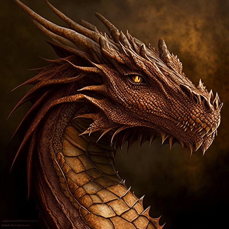 Brown dragon 