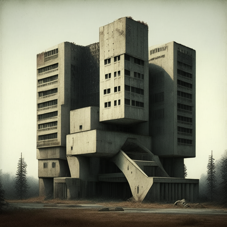 House of soviet concrete jungle