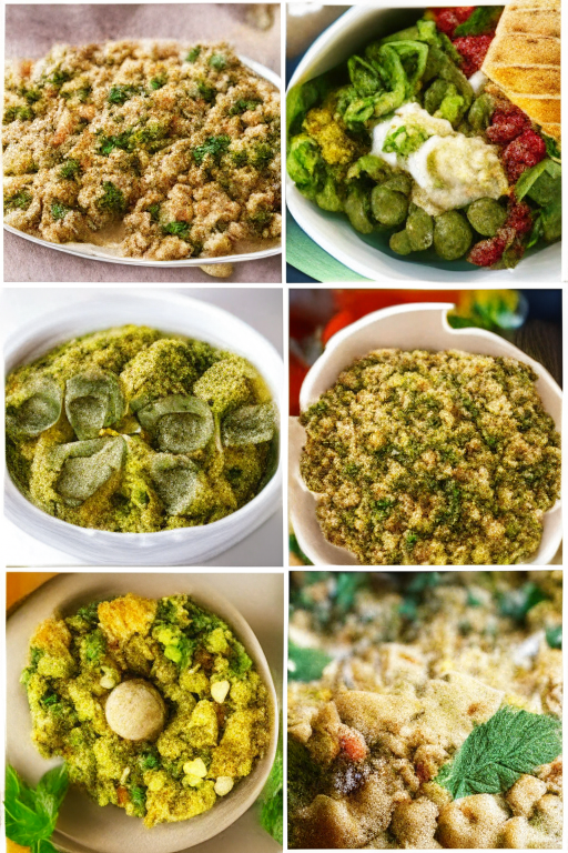 a collage of Mediterranean diet dishes including hummus, falafel, tabbouleh, baba ganoush, and stuffed grape leaves, with colorful dishes and white margins on the sides, top, and bottom