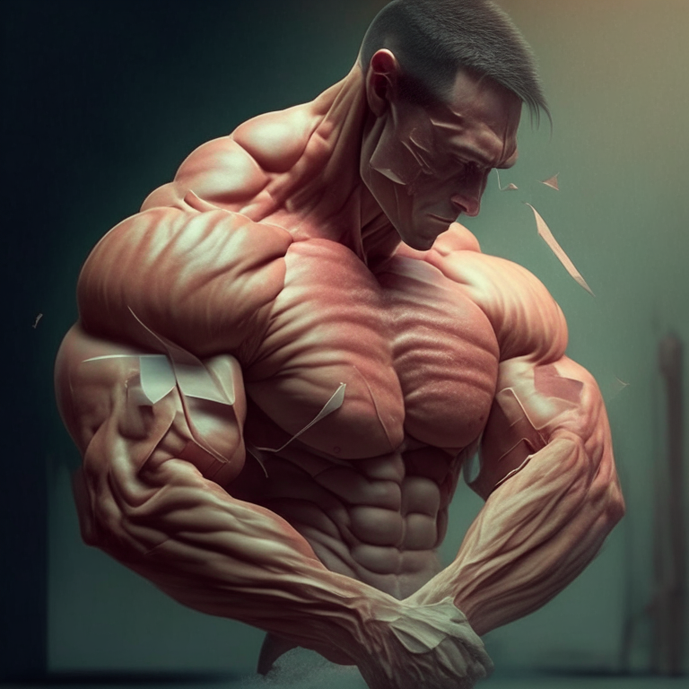 a muscle cutting