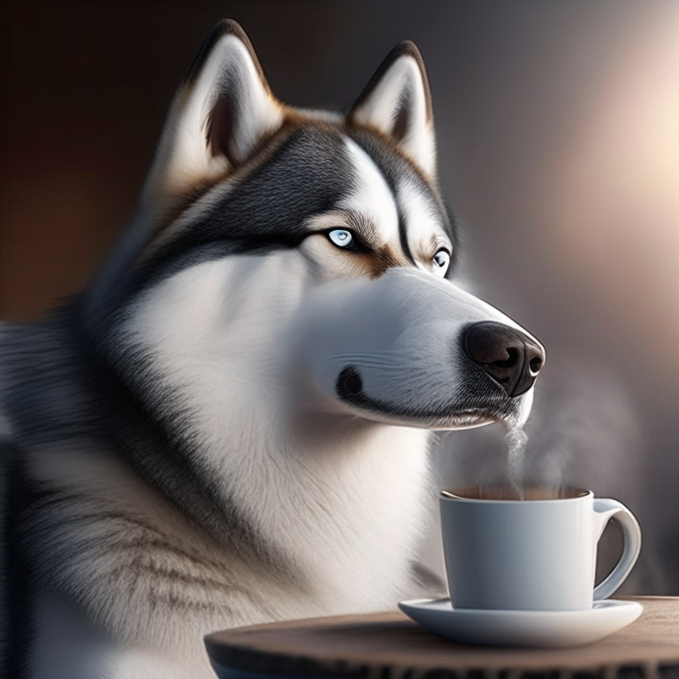 Siberian Husky Drinking Coffee Image By UngrudgingSun siberian-husky-drinking-coffee-image-by-ungrudgingsun