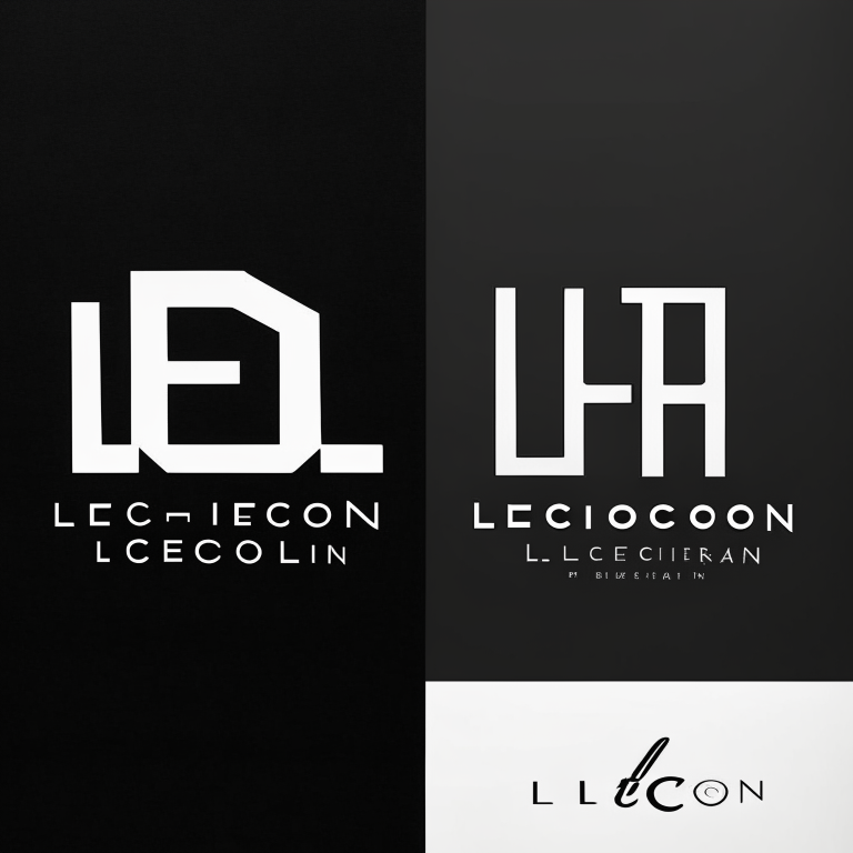 two rival fashion houses' logos side by side - This shot shows the logos of the Hoffman and LeCour fashion houses side by side, with the names of the houses in bold letters. The logos are sleek and modern, reflecting the fashion industry's high-stakes, competitive nature