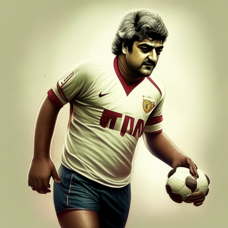 Ajithkumar as football player