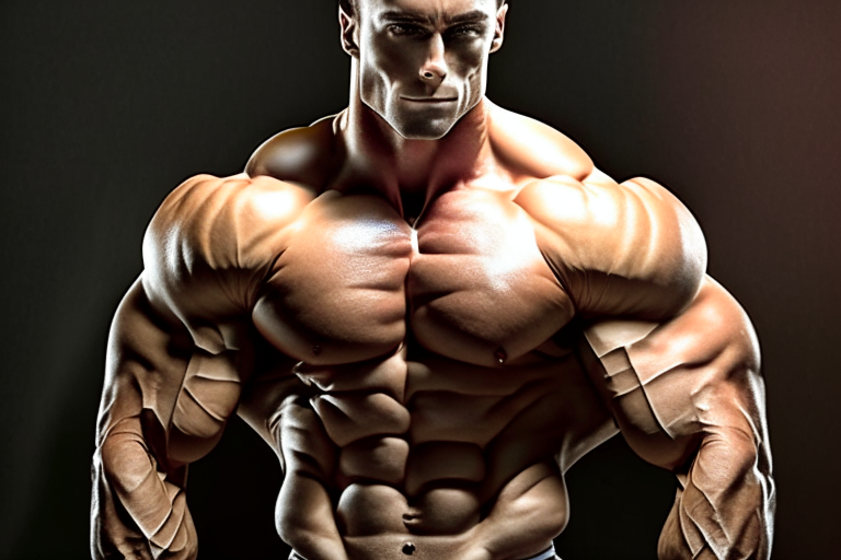 lean bodybuilder with lean muscles