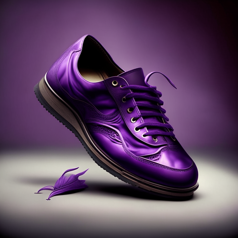 zapatilla violeta