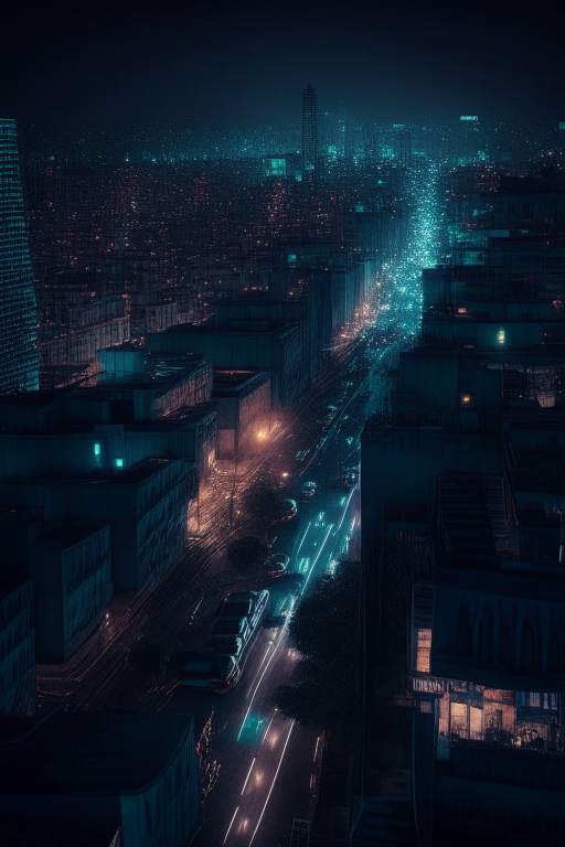 Night city of Mexico, ultra realistic, high textures