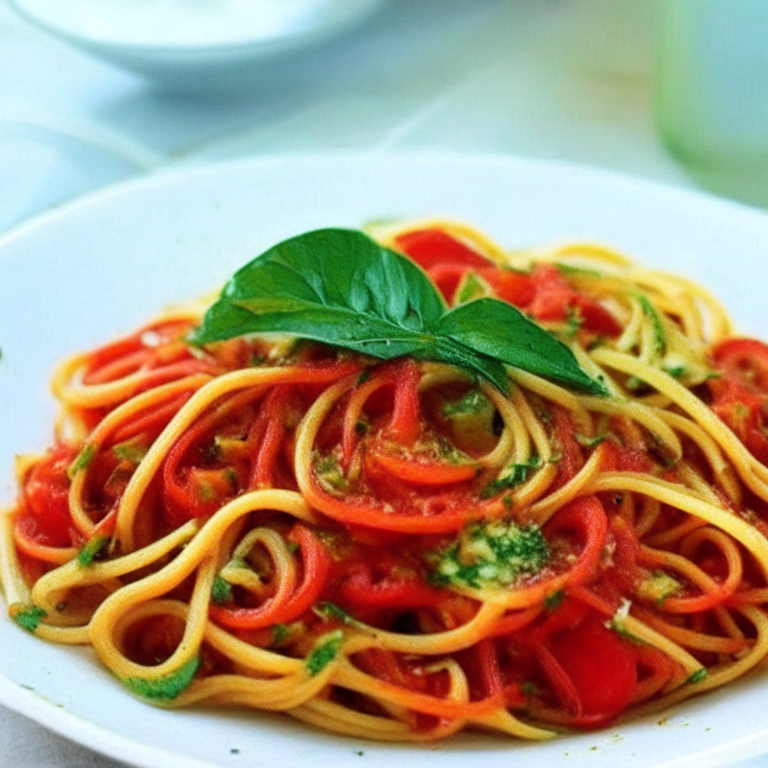 Zucchini Noodles with Fresh Tomato Sauce