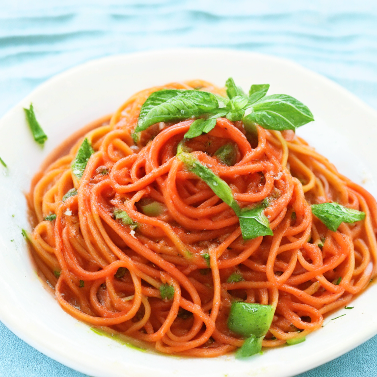 Zoodles with Fresh Tomato Sauce