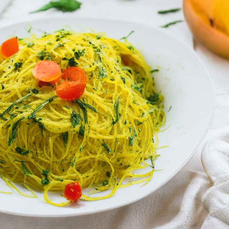 Spaghetti Squash Primavera with Alkaline Pesto