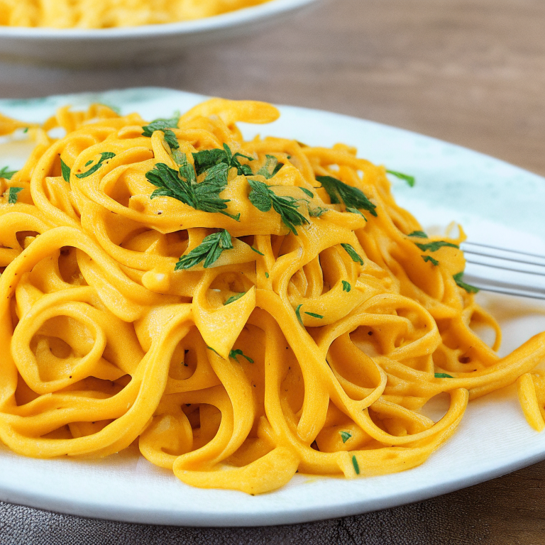 Butternut Squash Noodles with Creamy Cashew Alfredo