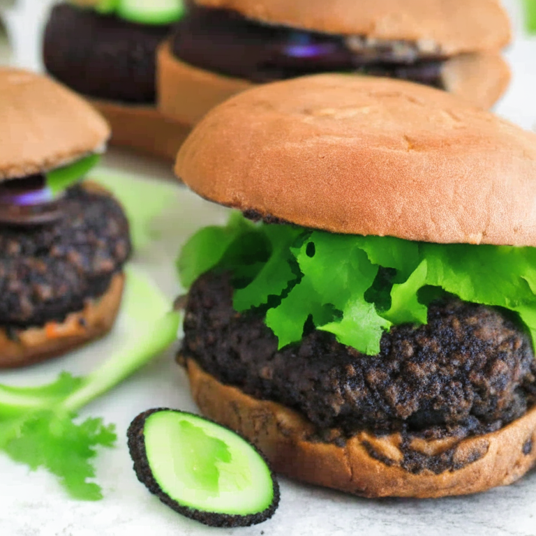 Smoky Black Bean Burgers with Avocado Slices