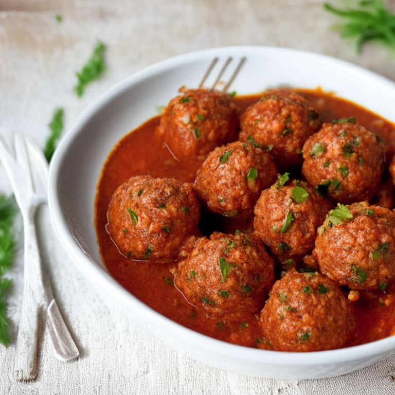 Alkaline Lentil Meatballs with Roasted Tomato Sauce