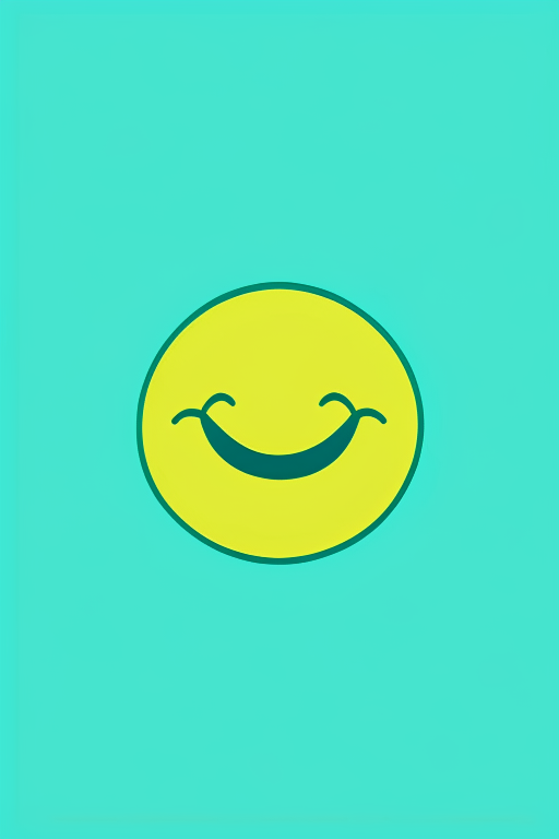   mint blue outline dark yellow shadow vector emoji website icon Perfect Cute Website Icon