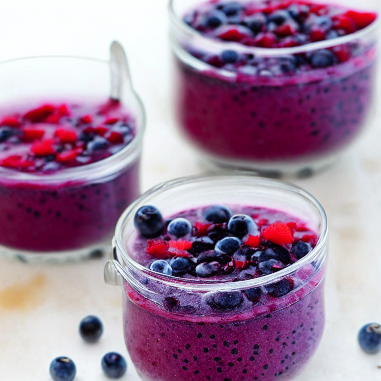 Alkaline Berry Chia Pudding