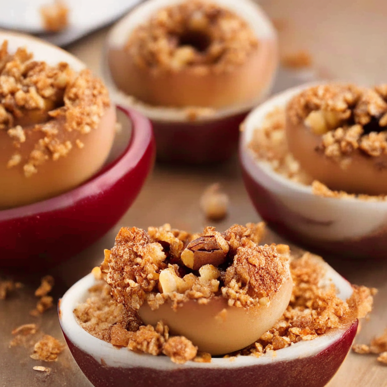 Baked Apples with Almond Crumble Topping