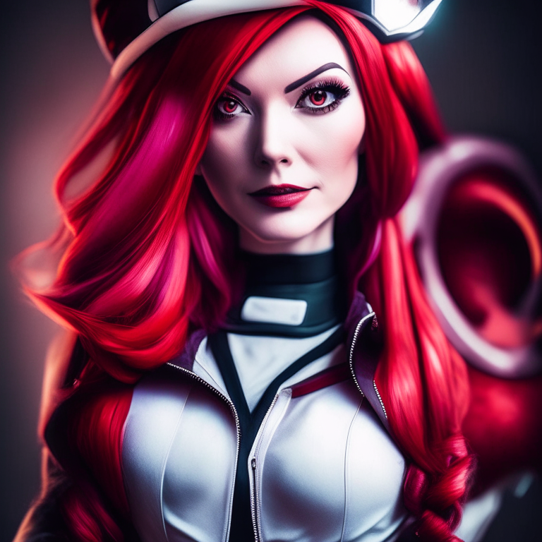 Photography of Jessy team rocket pokemon georgeous real woman