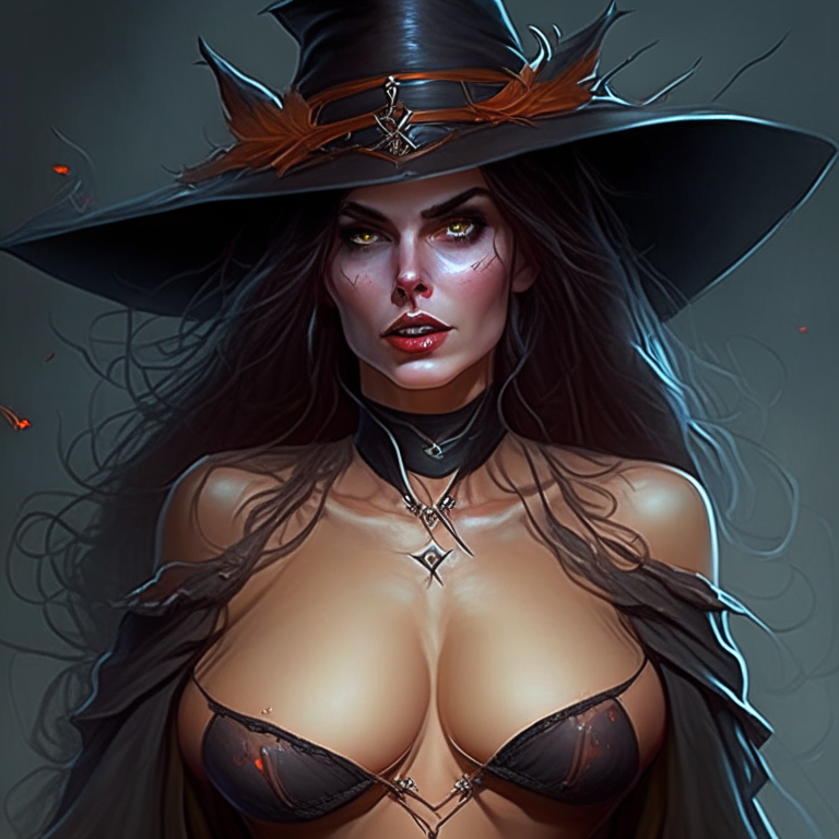 Georgeous beautiful hot witch with perfect chest and body attractive full hard detail