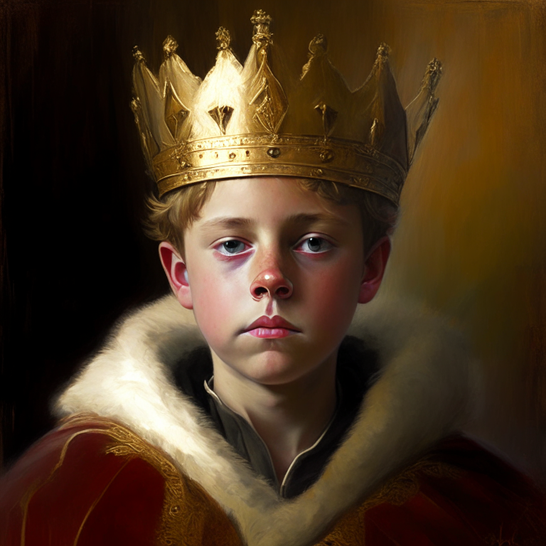 painting of young king
