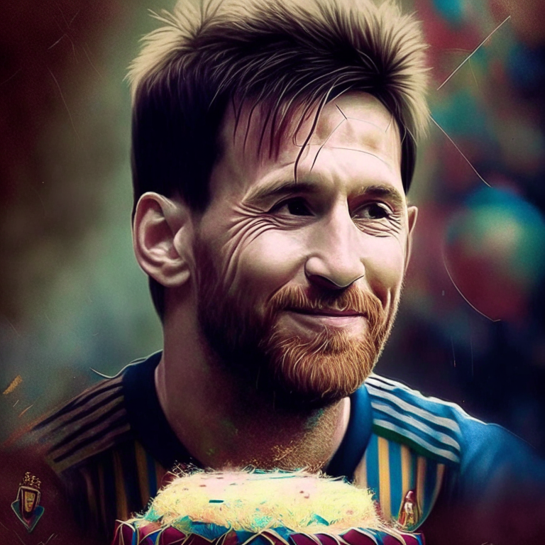 feliz cumpleaños de Messi viejito