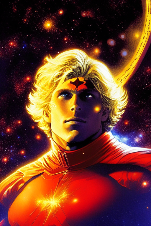 Adam Warlock in space