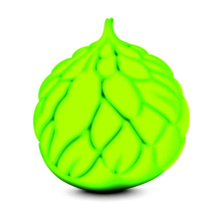 Design for me a green-skinned durian fruit