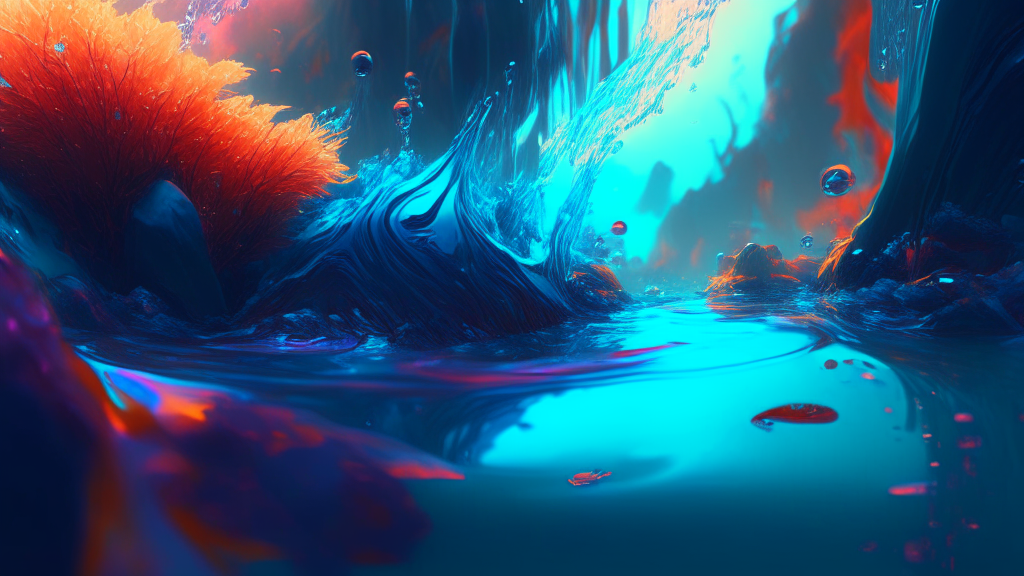 water, vibrant, 8k, concept art