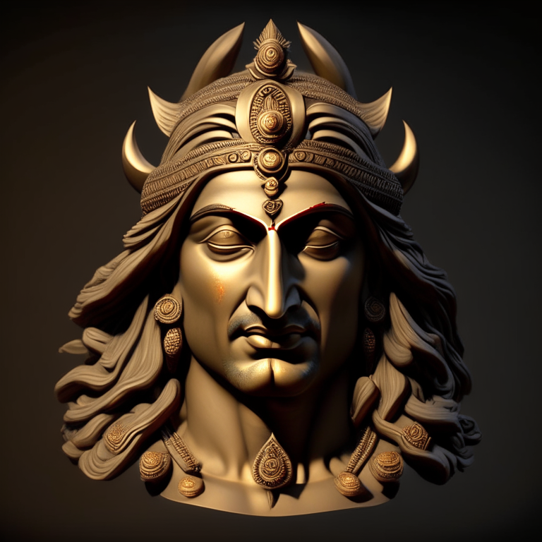 3d portrait of Mahabharat yudh