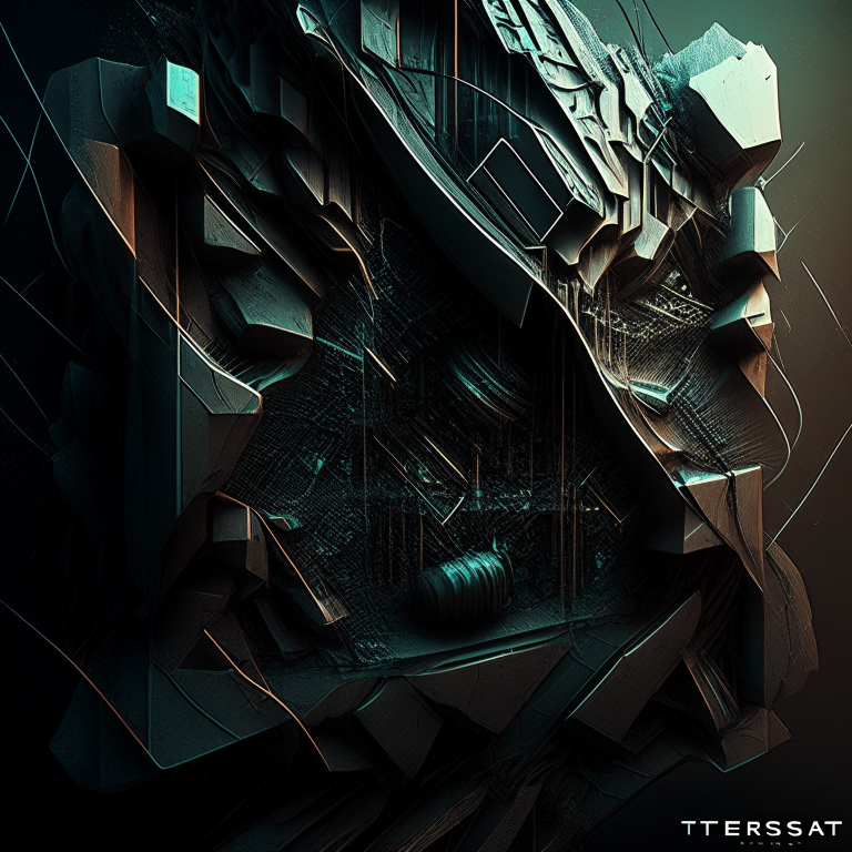 Teseract artwork digital, hard detail