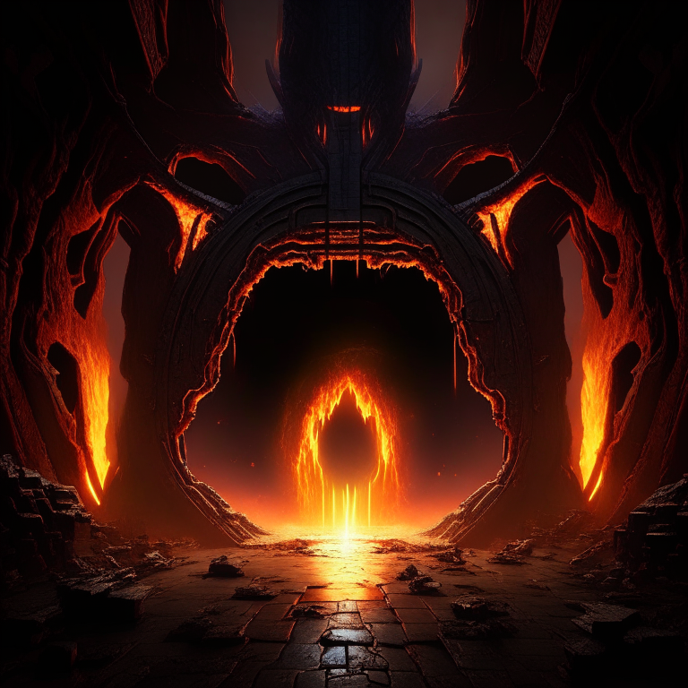 nether portal, doom 4k