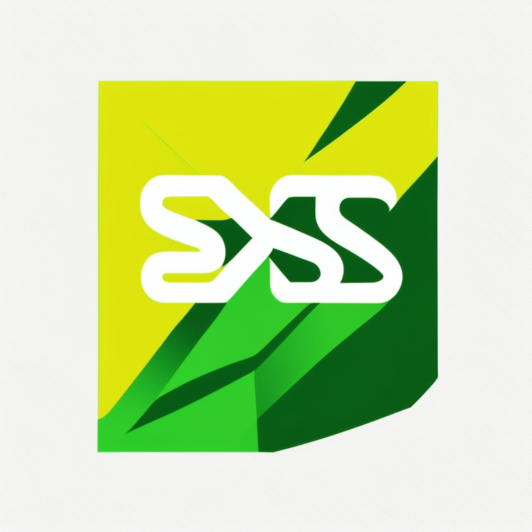 XSD logo with flat yellow and green shapes on a blank background