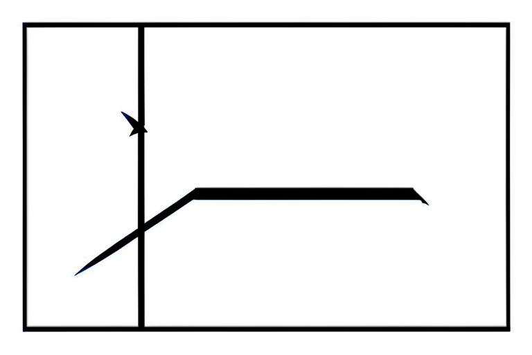 X above S above D in a vertical line forming an X shape in the middle with a balanced rectangular shape