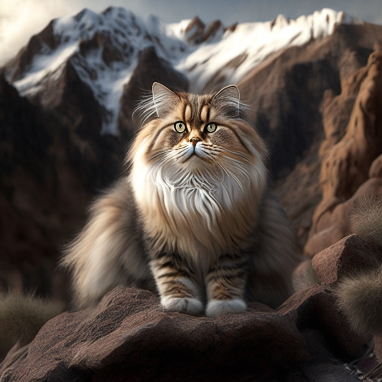 Un video con un gato persa himalayo y un lindo gatito
