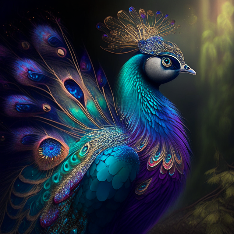 Magical georgeous Peacock 