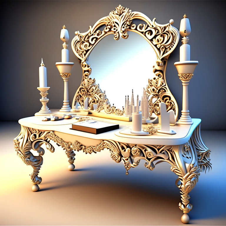 HD HIGH DEFINITION IMAGE OF DRESSING TABLE 