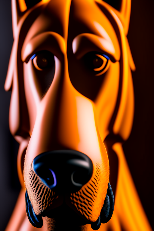 a hyper realistic ultra detailed photograph of a Scooby-doo at a detailed symmetric, detailed mask, 30-megapixel, 4k, Canon EOS 5D Mark IV DSLR, 85mm lens, sharp focus, intricately detailed, long exposure time, f/8, ISO 100, shutter speed 1/125, diffuse back lighting, award winning photograph, facing camera, looking into camera, monovisions, perfect contrast, High sharpness, facial symmetry, depth of field, ultra-detailed photography, raytraced, global illumination, TanvirTamim, smooth, ultra high definition, 8k, unreal engine 5, ultra sharp focus, award-winning photograph, trending on artstation