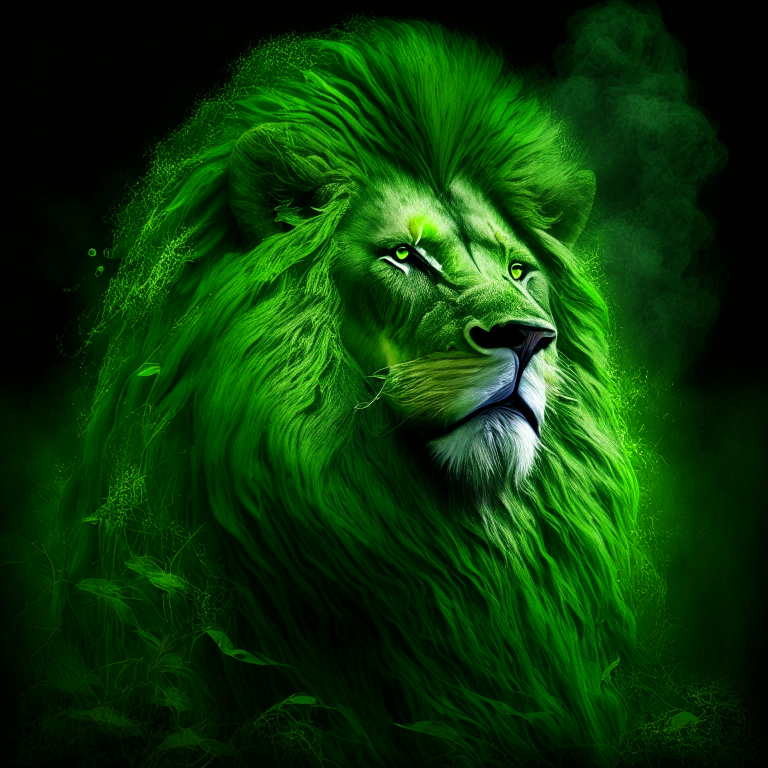  Green lion 