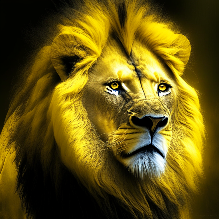 Yellow lion 