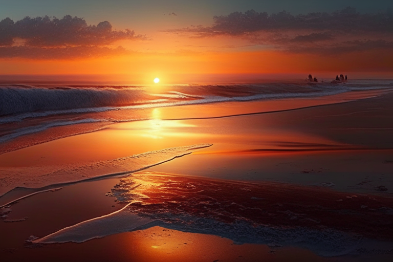 Un amanecer en la playa